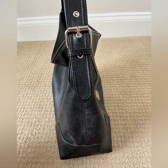 Initials Inc. Black Monogramed Hobo Shoulder Bag - Picture 4 of 8